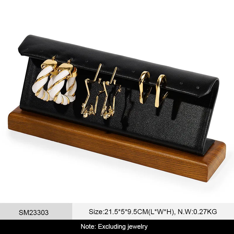 Présentoir Boucles Oreilles Bois Vitrine Bijoux