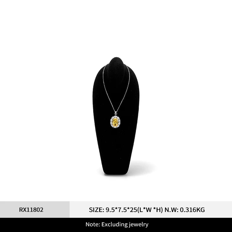 Buste Collier Cou Microfibre Présentation Vitrine