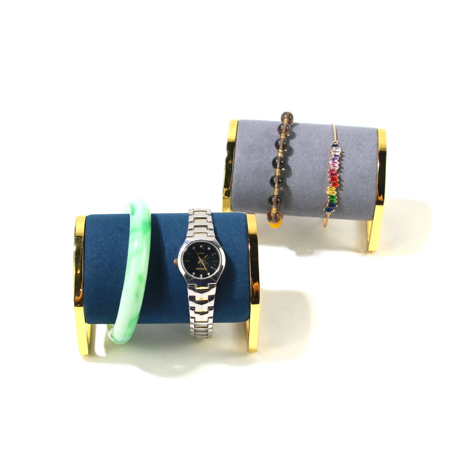 Présentoir Bracelet Velours Métal Montre