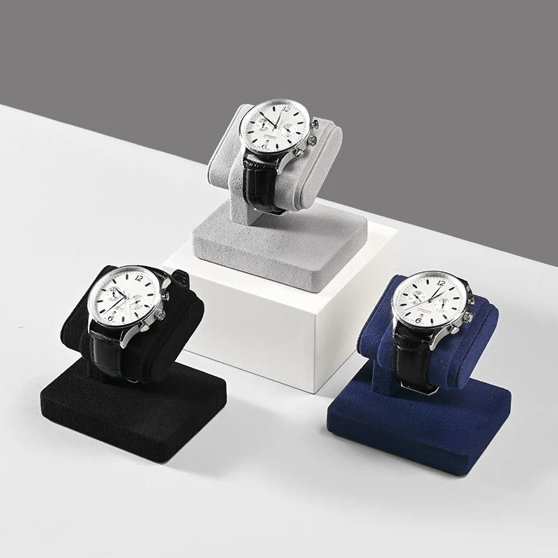 Présentoir Montre Microfibre Velours 5 Coloris