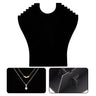Présentoir Collier Buste Velours Noir T-shirt