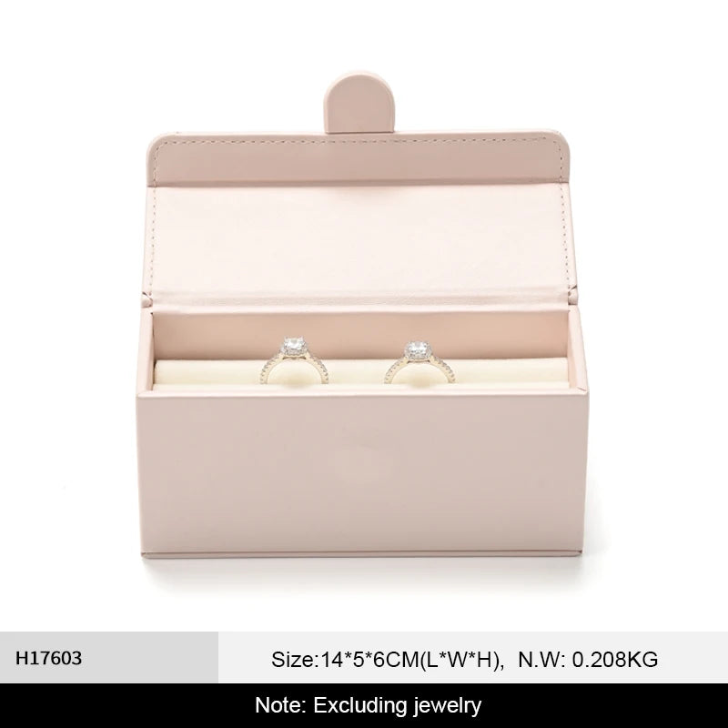 Boîte à Bagues Velours Cuir PU Présentation