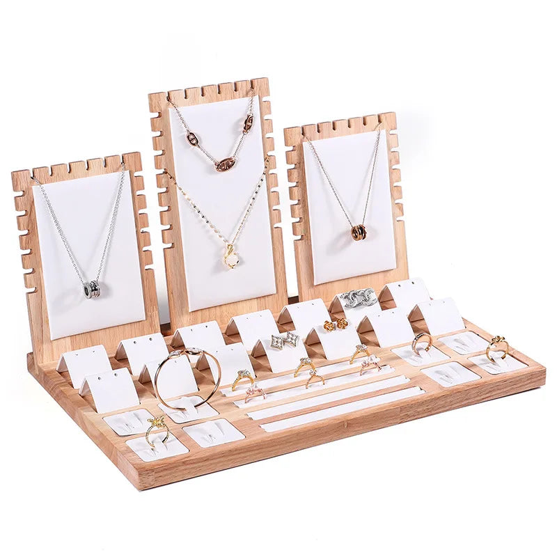 Boîte à Bijoux Bambou Velours Rangement
