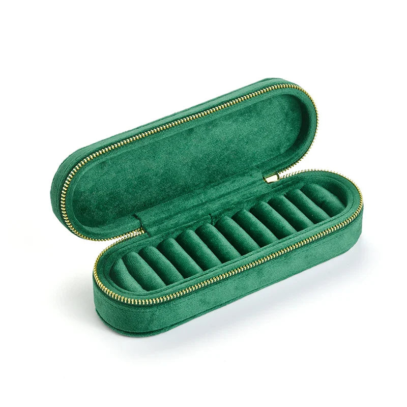 Boîte à Bagues Velours Compartiments Femme