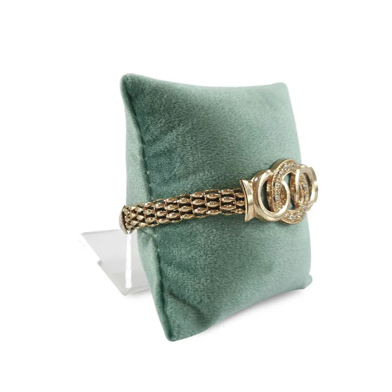 Coussin Velours Montre Bracelet Cheville Chaîne