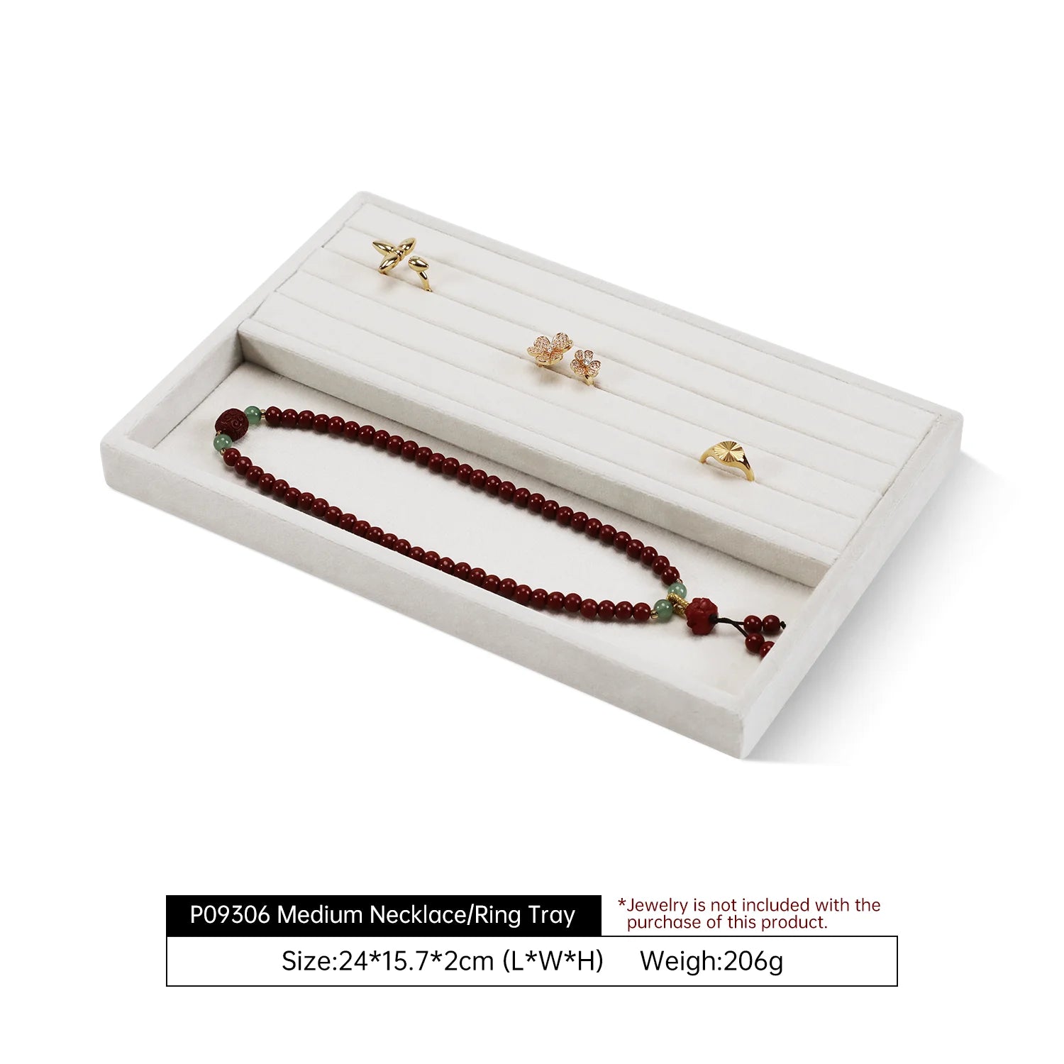 Plateau Bijoux Velours Tiroirs Multi Compartiments