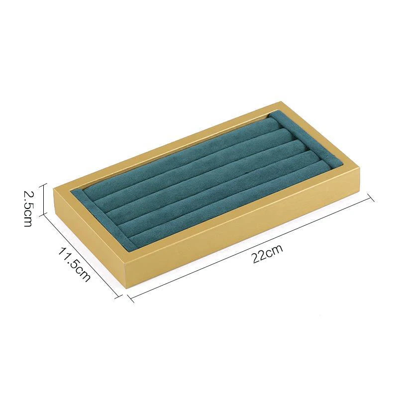 Présentoir Bijoux Métal Vert Doré Modulaire