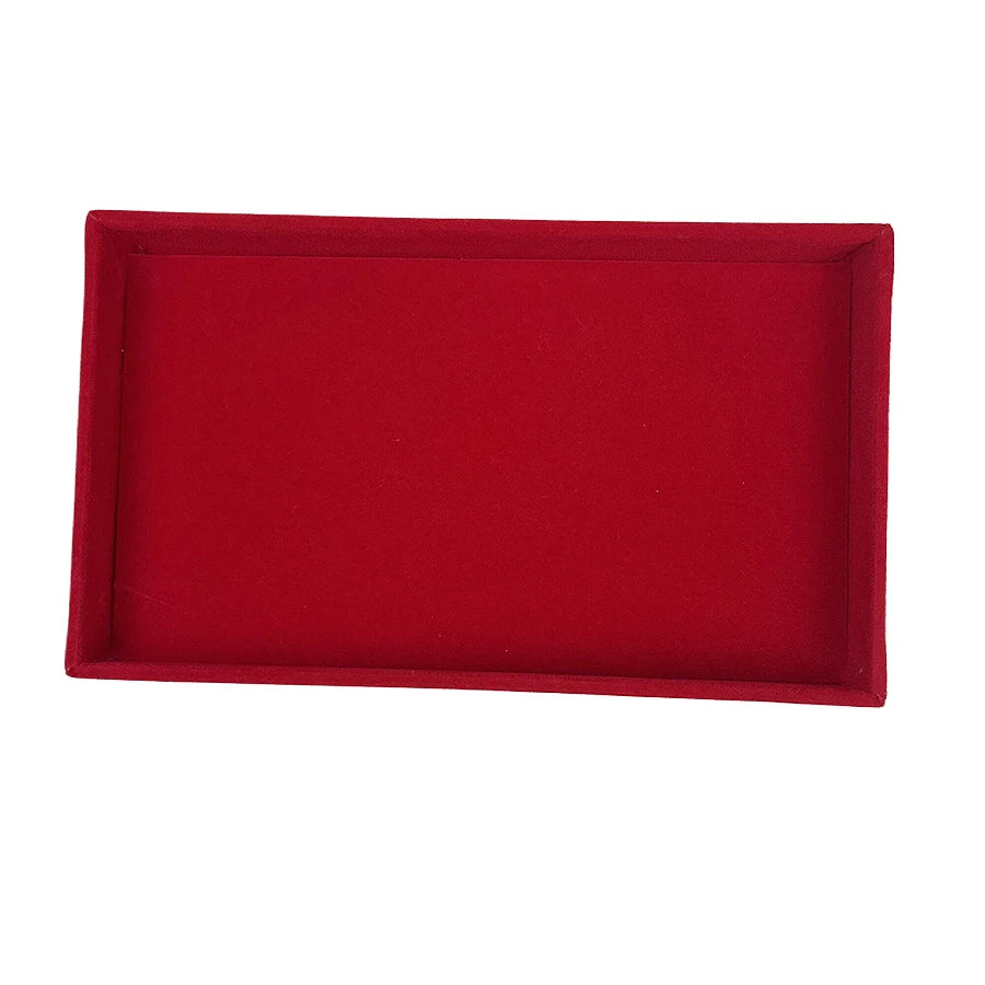 Plateau Bijoux Velours Rouge Multi Configurations