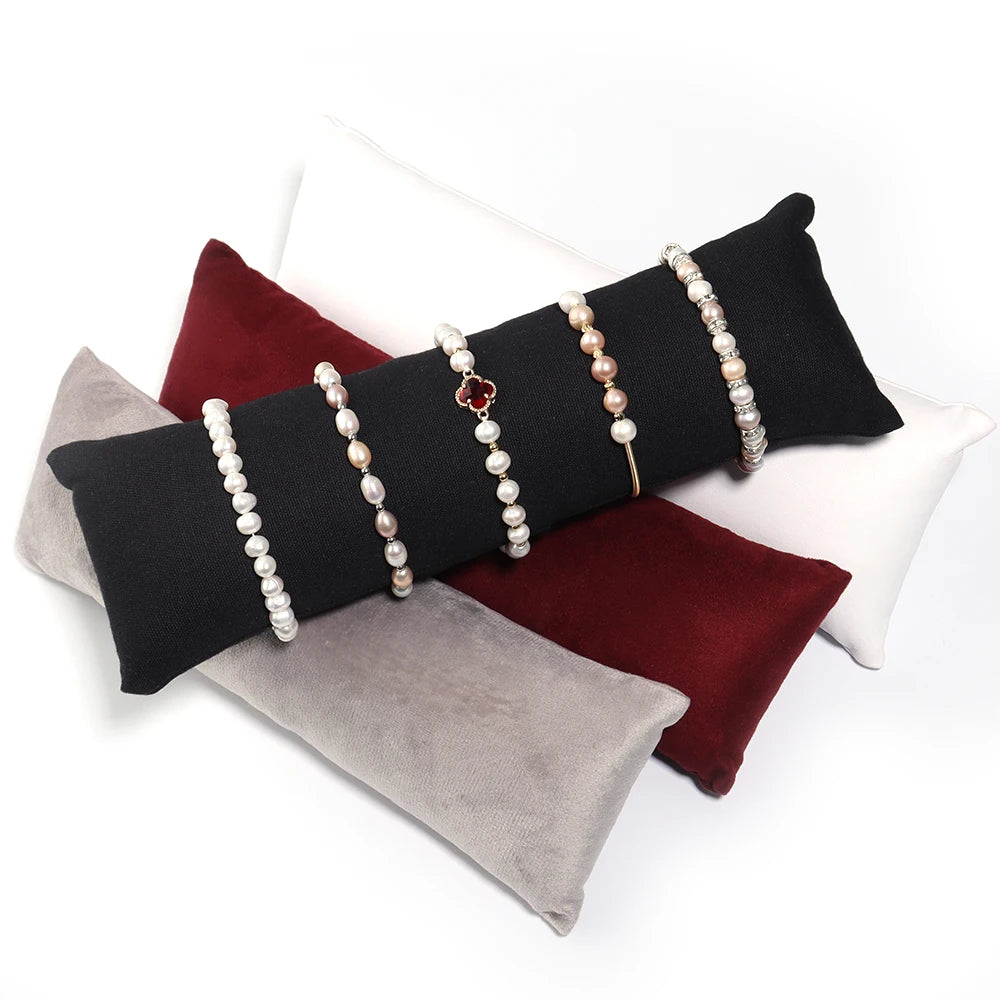 Coussin Montre Bracelet Velours Cuir Comptoir