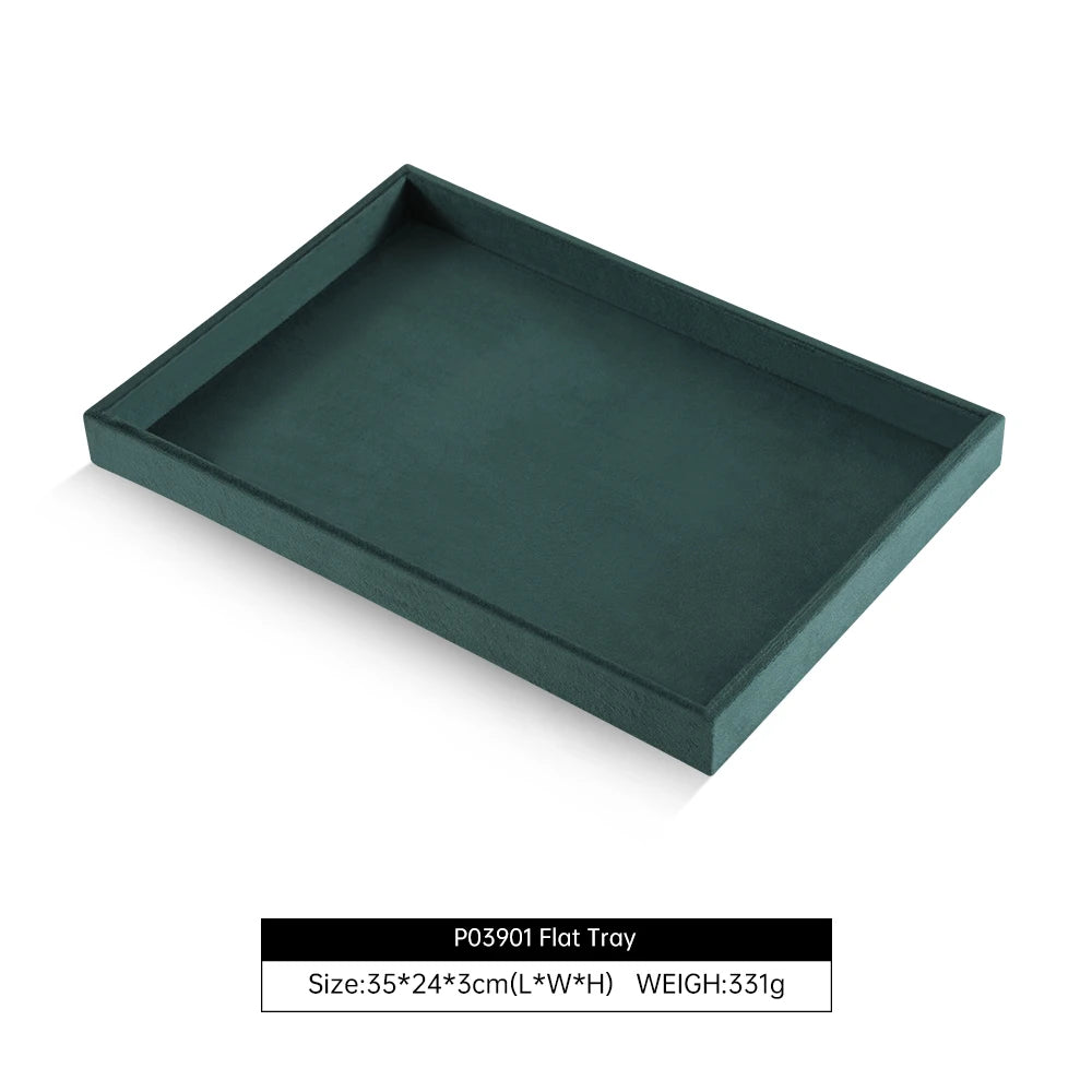 Plateau Bijoux Velours Empilable Tiroir Multi Coloris