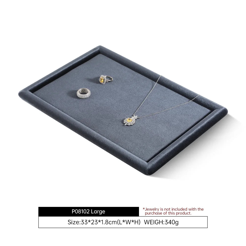 Plateau Présentoir Bijoux Velours Multifonction