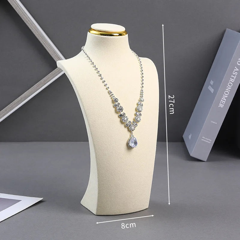 Presentoir Bijoux Buste Cou Collier Boucle Oreille