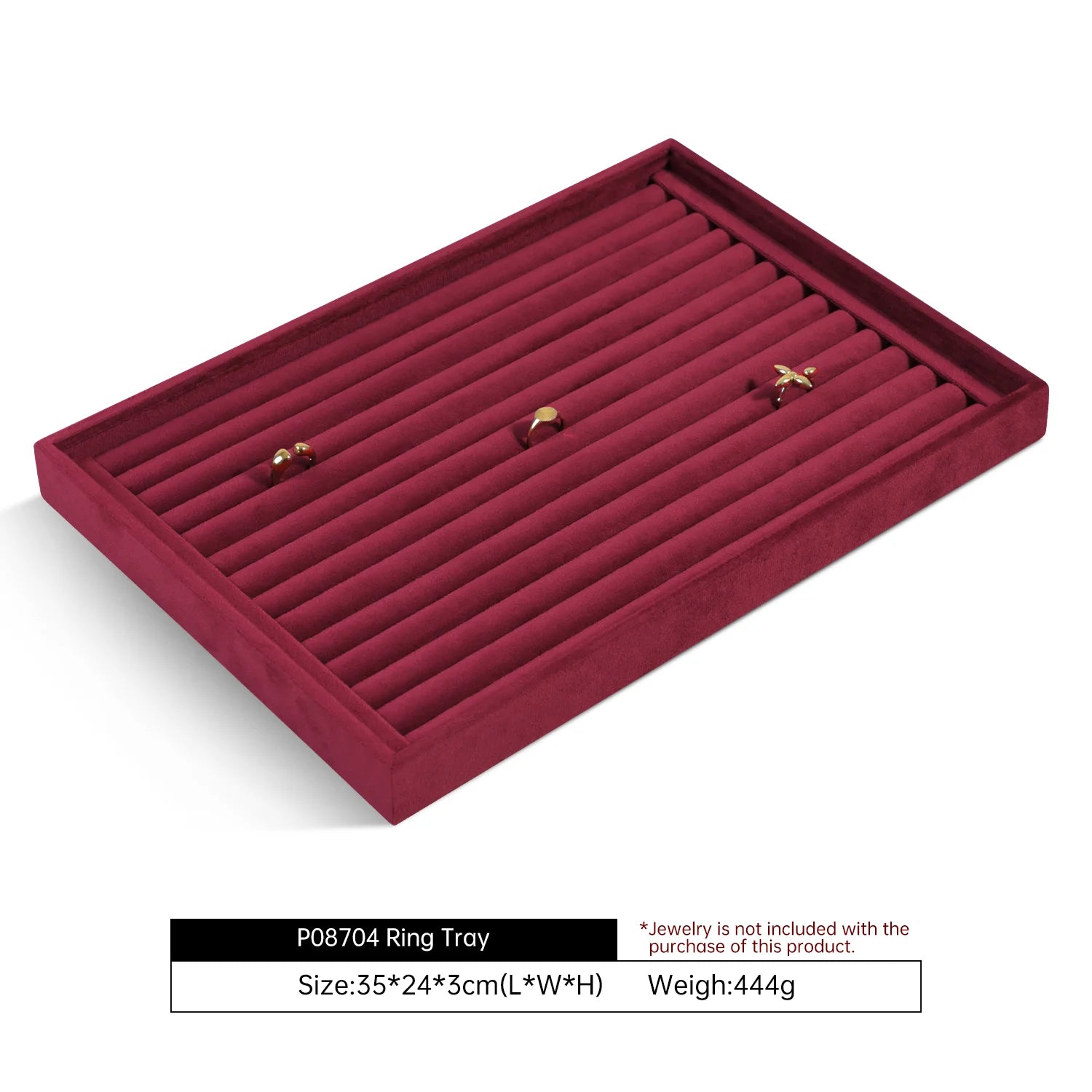 Plateau Bijoux Velours Multifonction Couleurs Vives