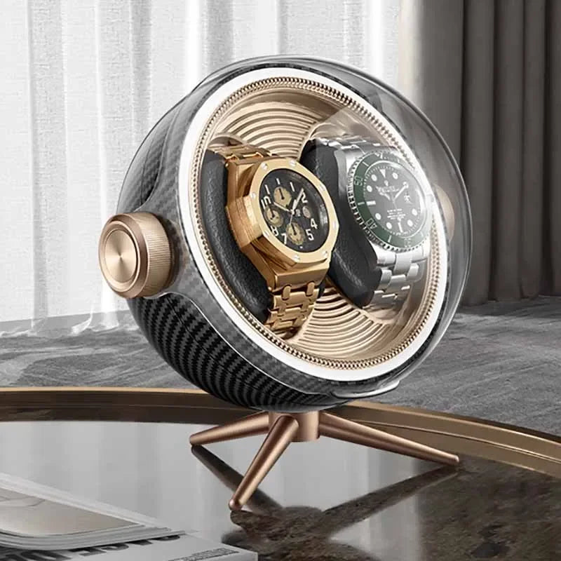 Remontoir Montre Acrylique LED Silencieux Anti-Magnétique