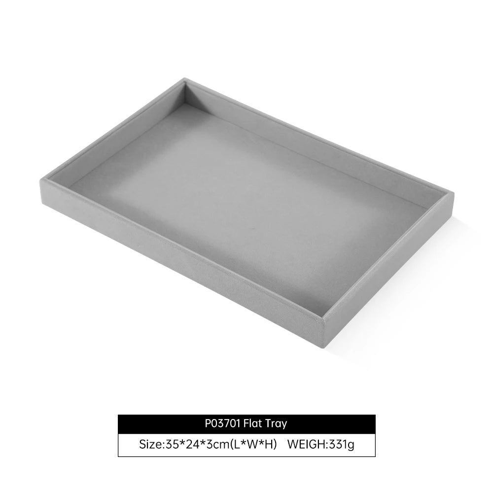 Plateau Bijoux Velours Empilable Tiroir Multi Coloris