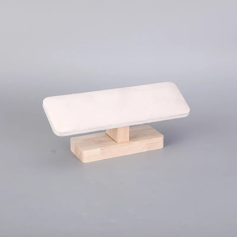 Présentoir Bracelet Bois Velours Cuir Forme T