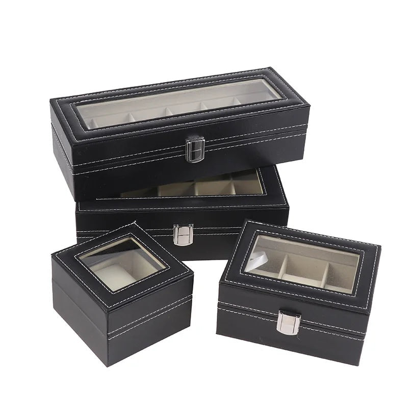 Boîte à montres vitrée – les quatre formats fermés