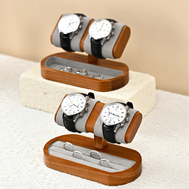 Présentoir Montre Bois Massif Bagues Vitrine