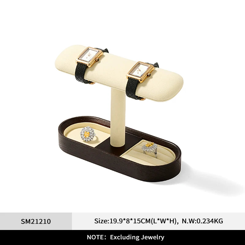 Présentoir Montre Bois Noyer Support T