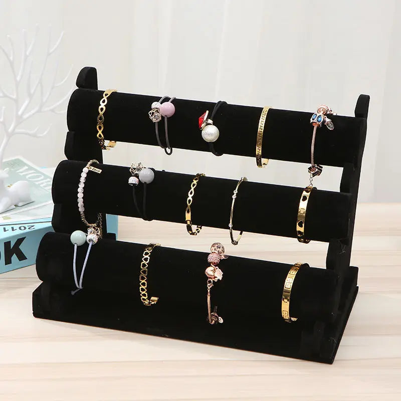 Présentoir Bracelet Velours Porte Bijoux Montre