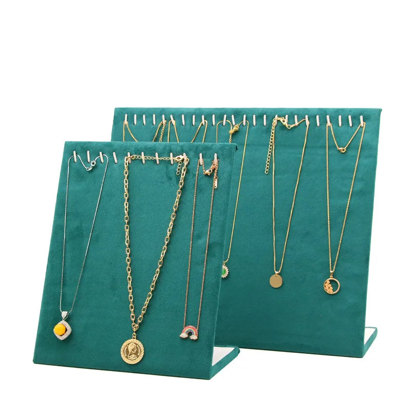 Présentoir Boucles d'Oreilles Velours Panneau Crochets