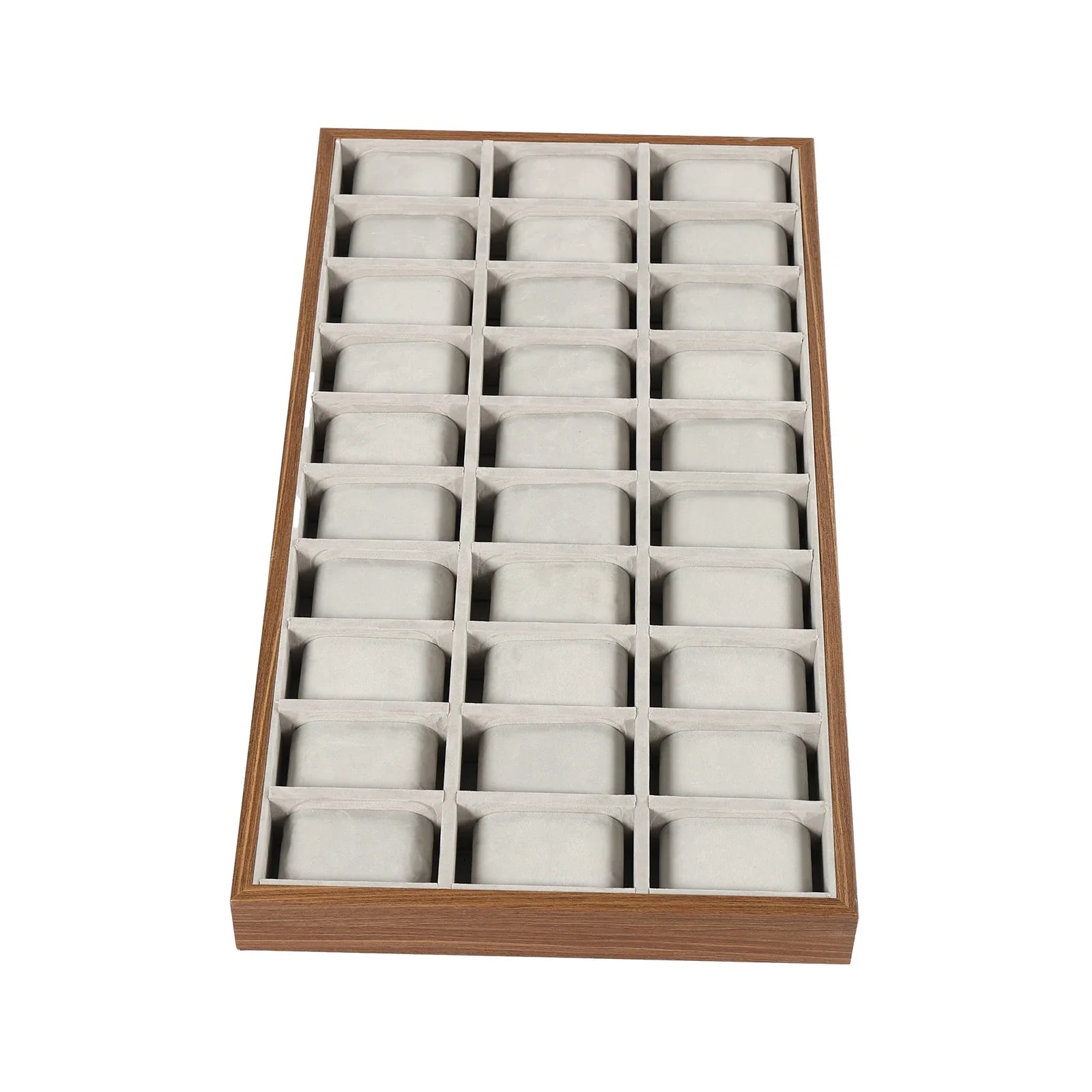 Boîte à Montres Bois MDF 30 Compartiments Velours