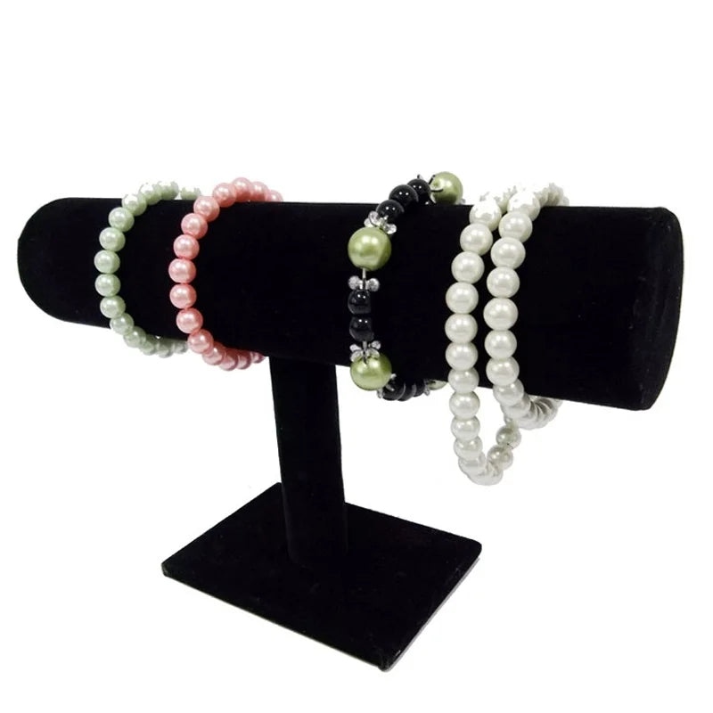 Présentoir Bracelet Velours Simili Cuir Barre T