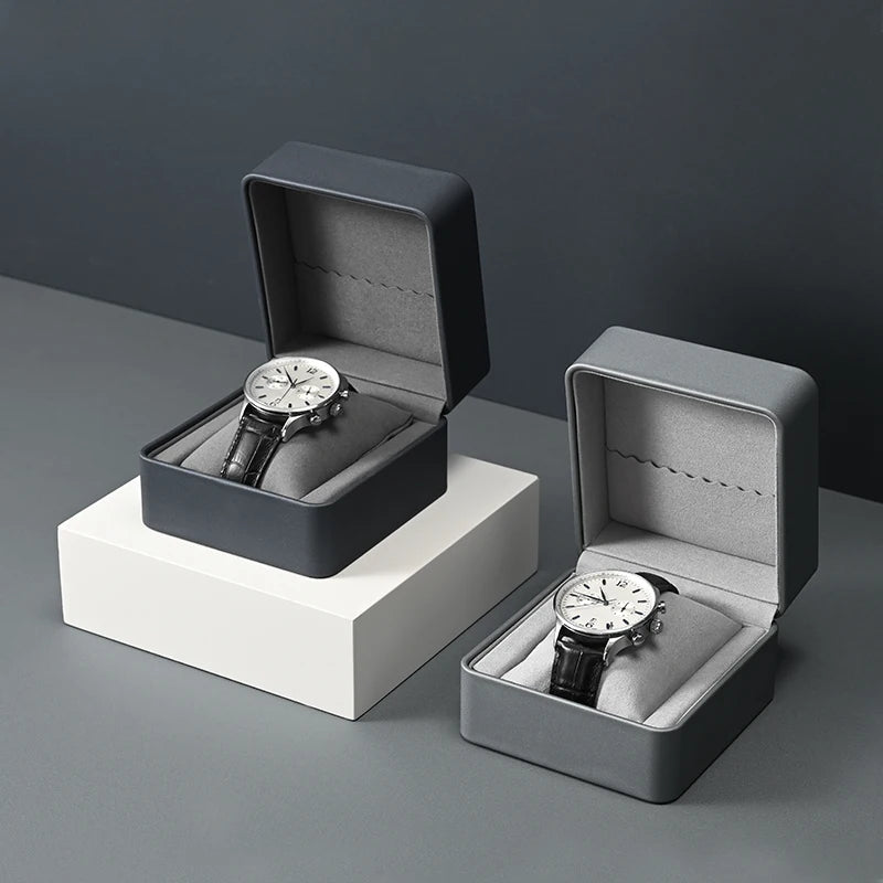 Boîte Montre Cuir Oreiller Vitrine Clapet