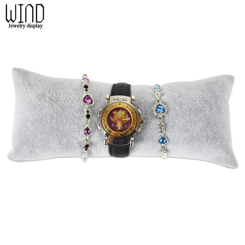 Coussin Velours Bracelet Montre Présentoir Rangement