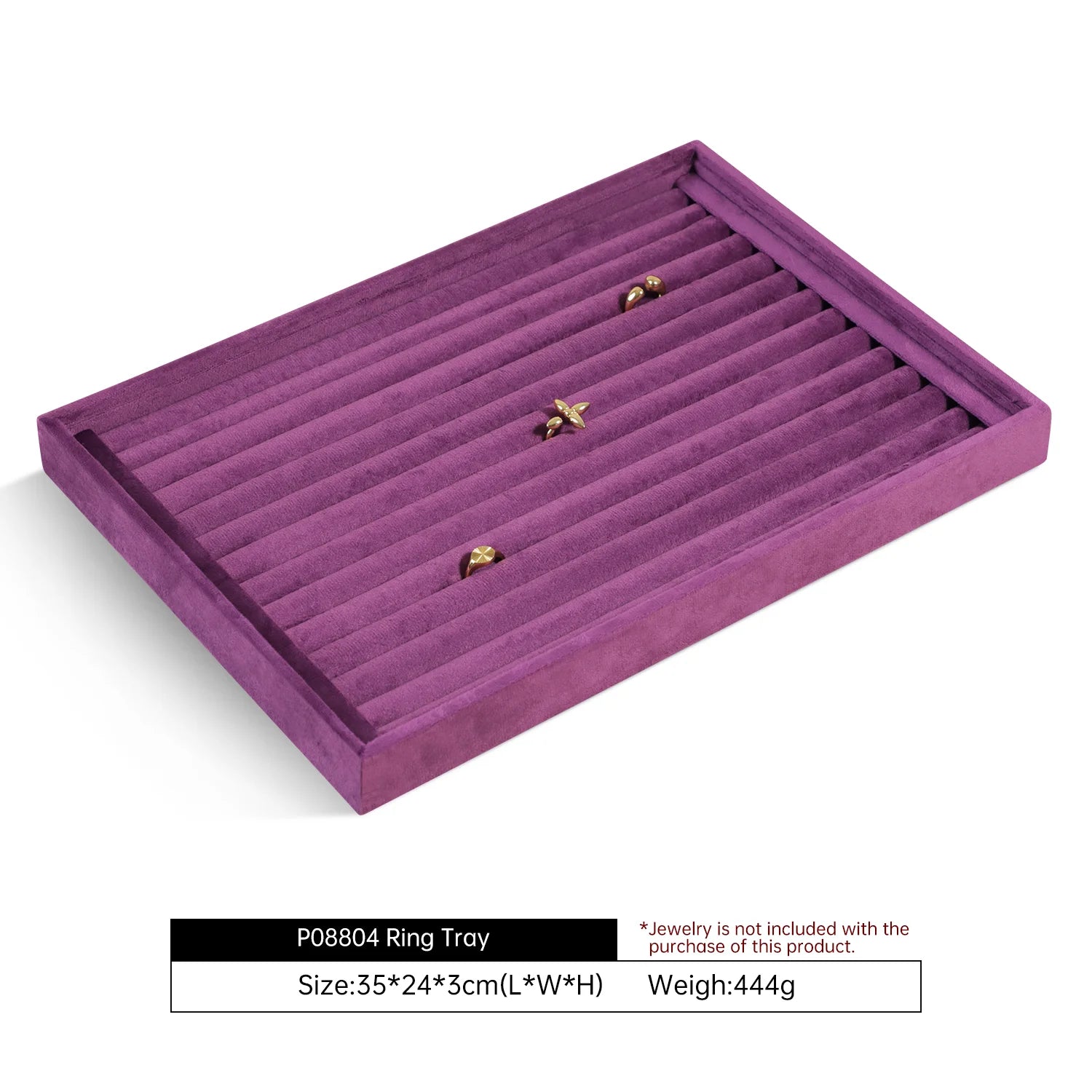 Plateau Bijoux Velours Multifonction Couleurs Vives