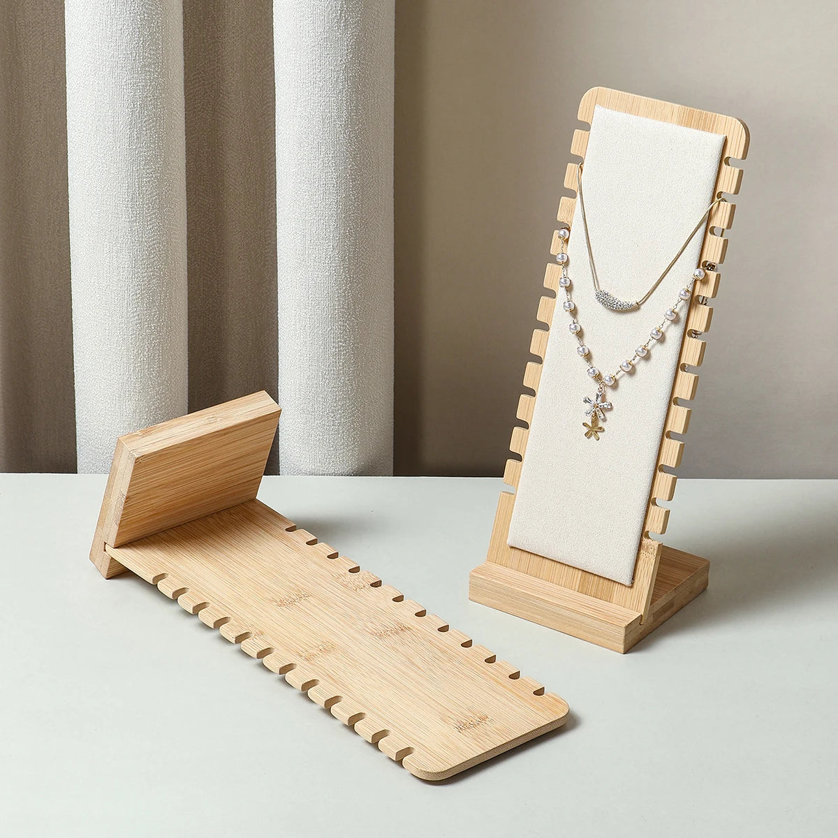 Présentoir Collier Cadre Bois Vitrine