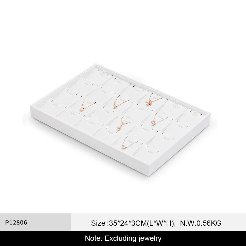 Plateau Bijoux Cuir Empilable Tiroir Vitrine