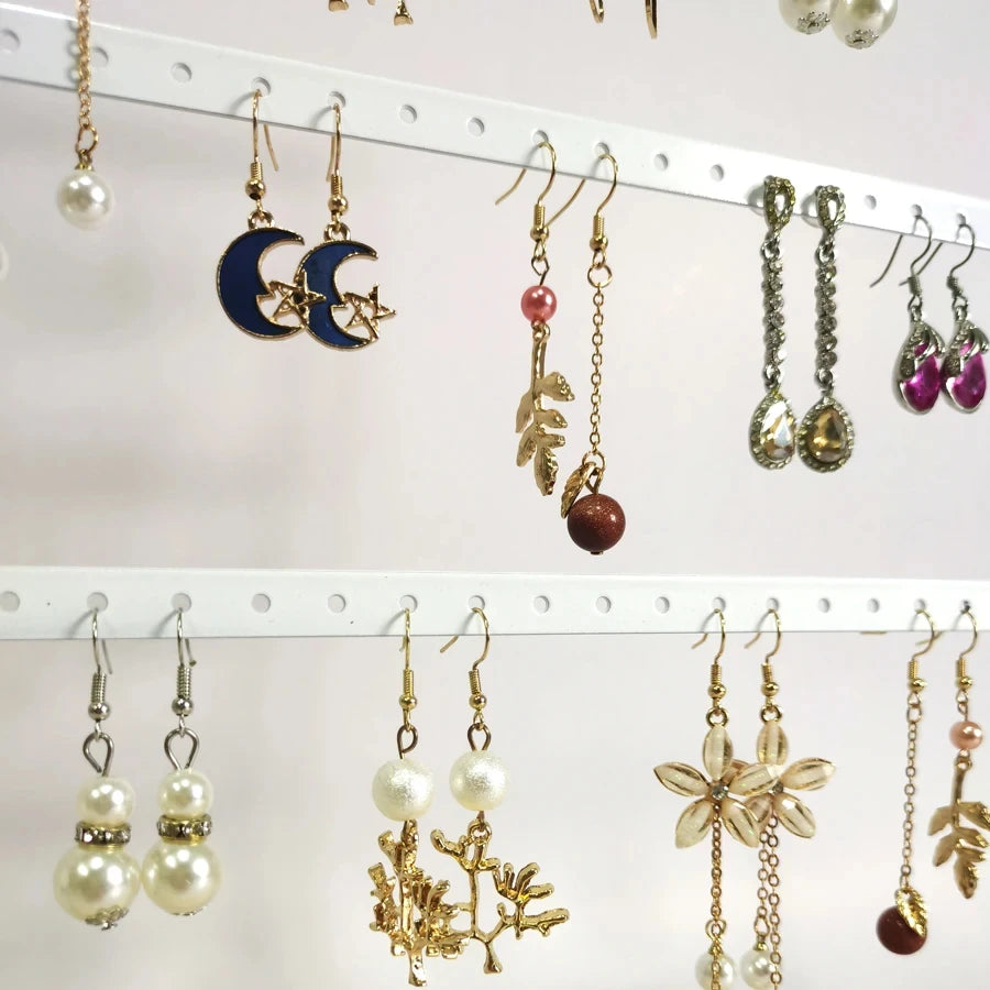 Présentoir Boucles d'Oreilles Métal Grille Vitrine
