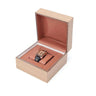Boîte Montres Bois Cuir Blanc 1 Place