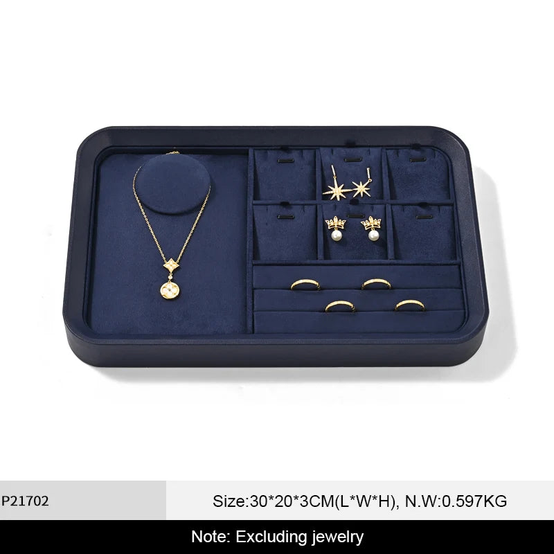Plateau Cuir Bague Collier Pendentif Premium