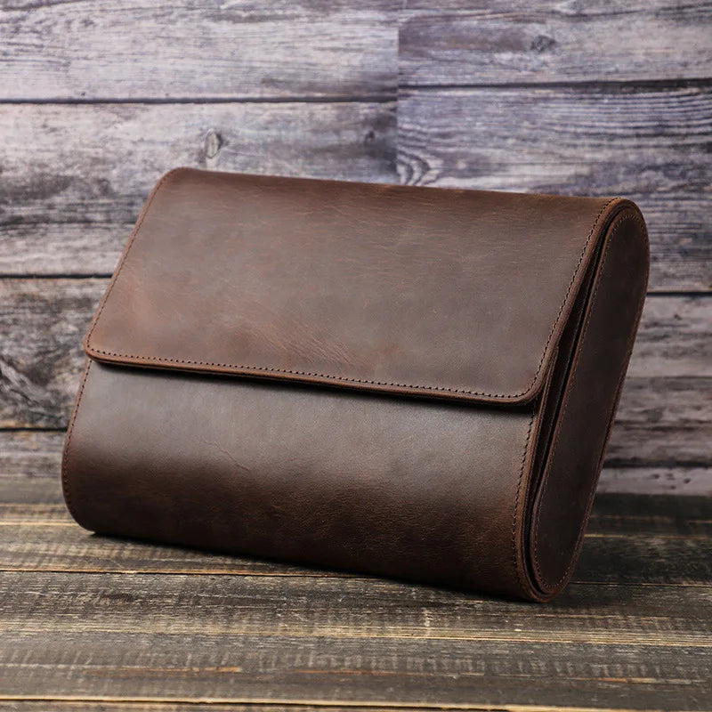 Etui Montre Simili Cuir 6 Places Voyage Velours