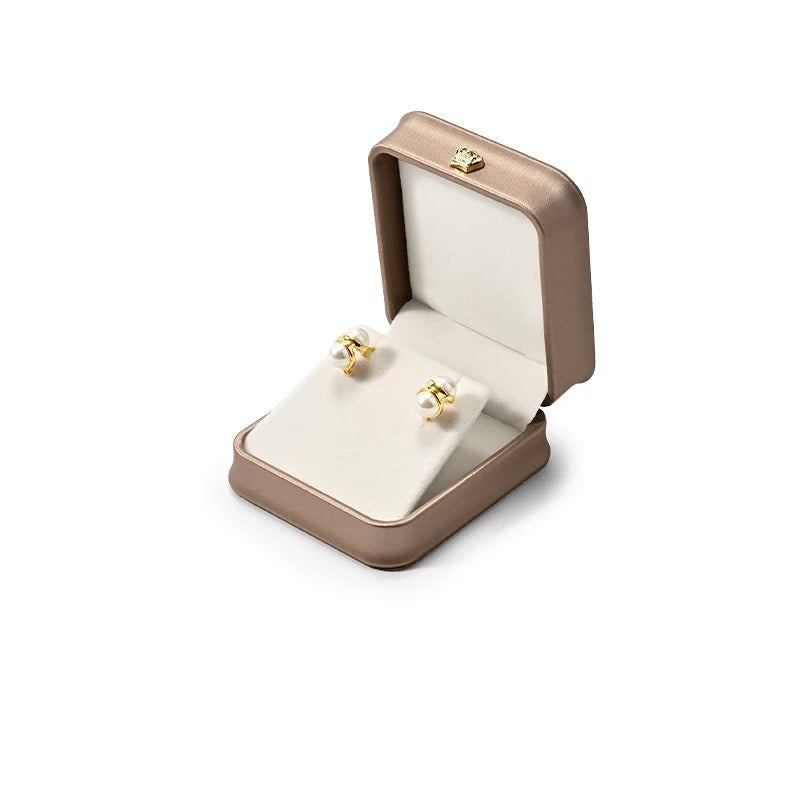 Boîte Bijoux Cuir Doré Coffret Mariage Premium