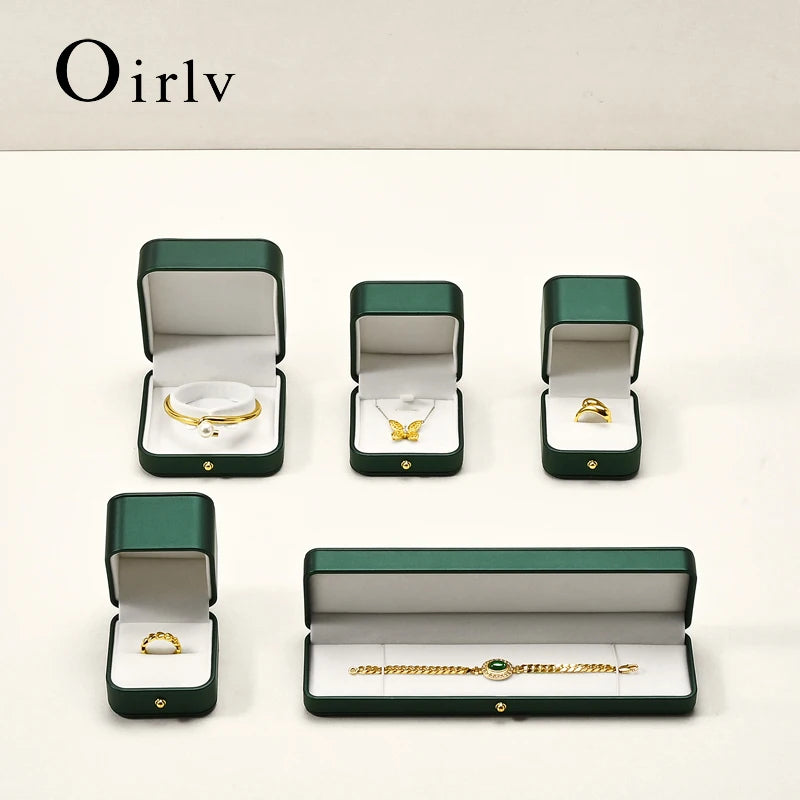 Boîte Bague Cuir Luxe Cadeau Mariage