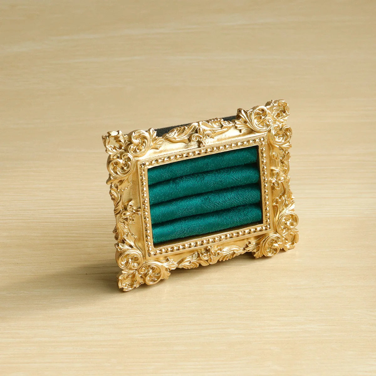 Plateau Bague Daim Vintage Baroque