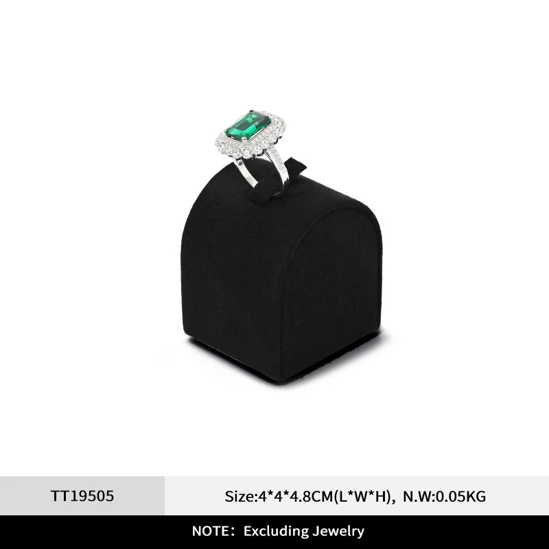 Présentoir Bijoux Velours Noir Modulable Compact