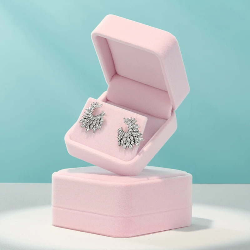 Boite Bijoux Velours Rose Mariage Mallette