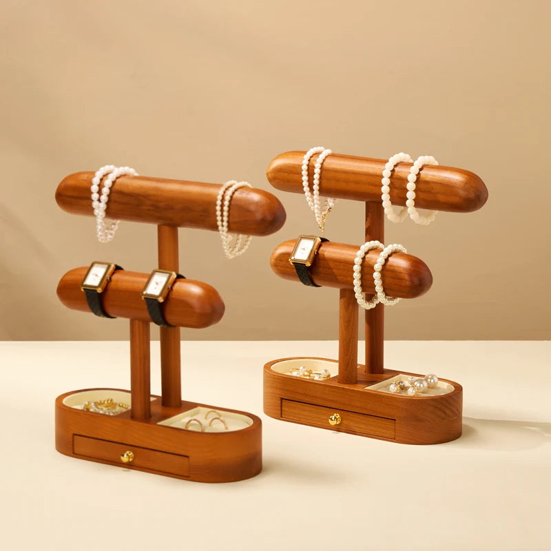 Présentoir Montre Bois Massif Organisateur Bracelet