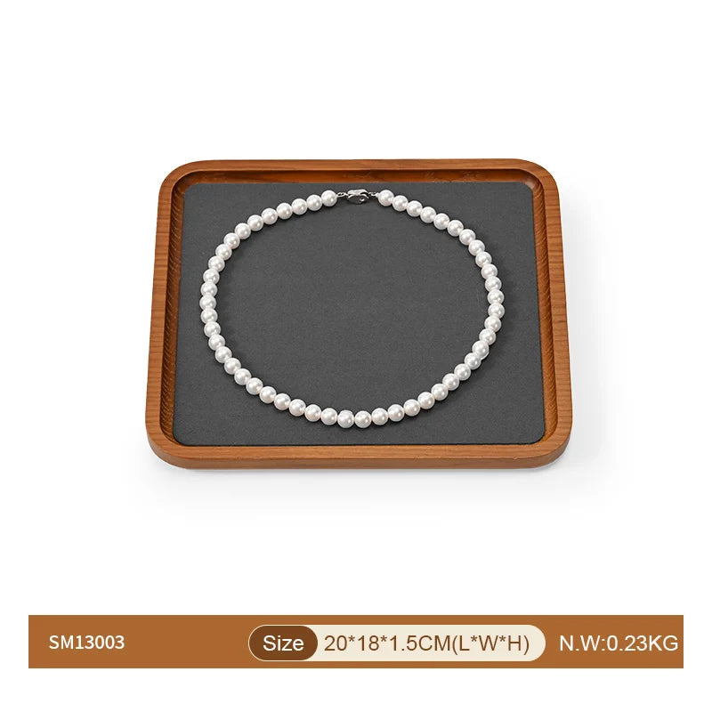 Plateau Bijoux Bois Bracelet Collier Bague