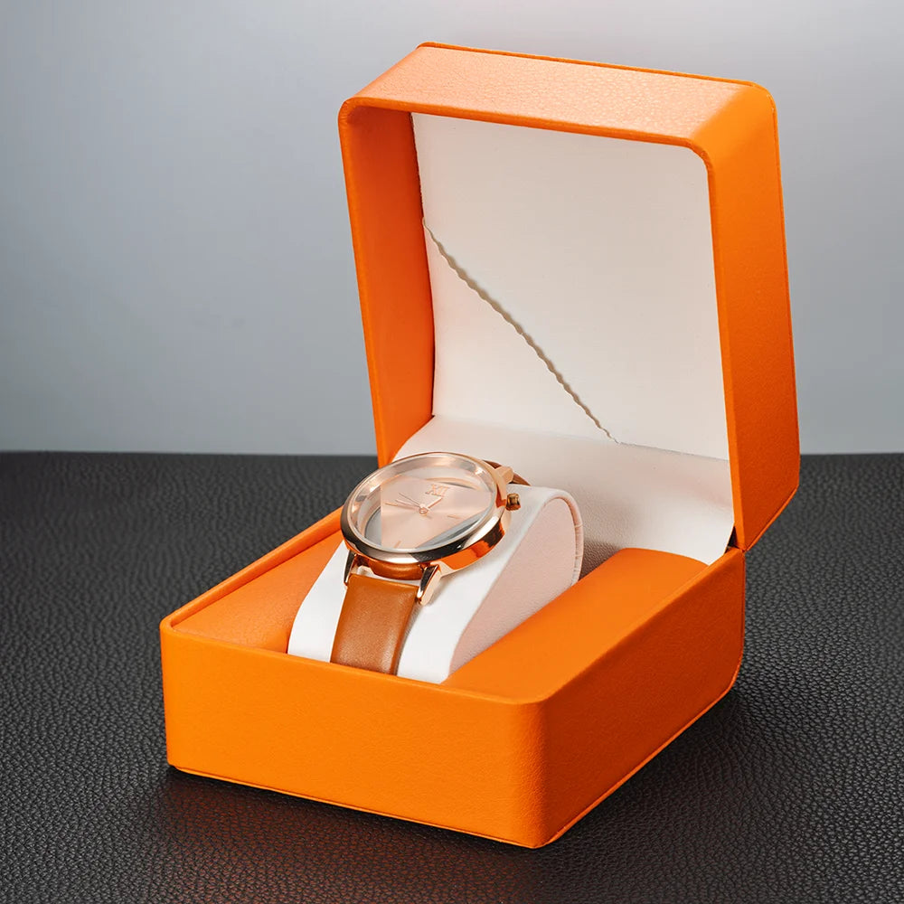 Boîte Montre Cuir Premium Coussin Voyage