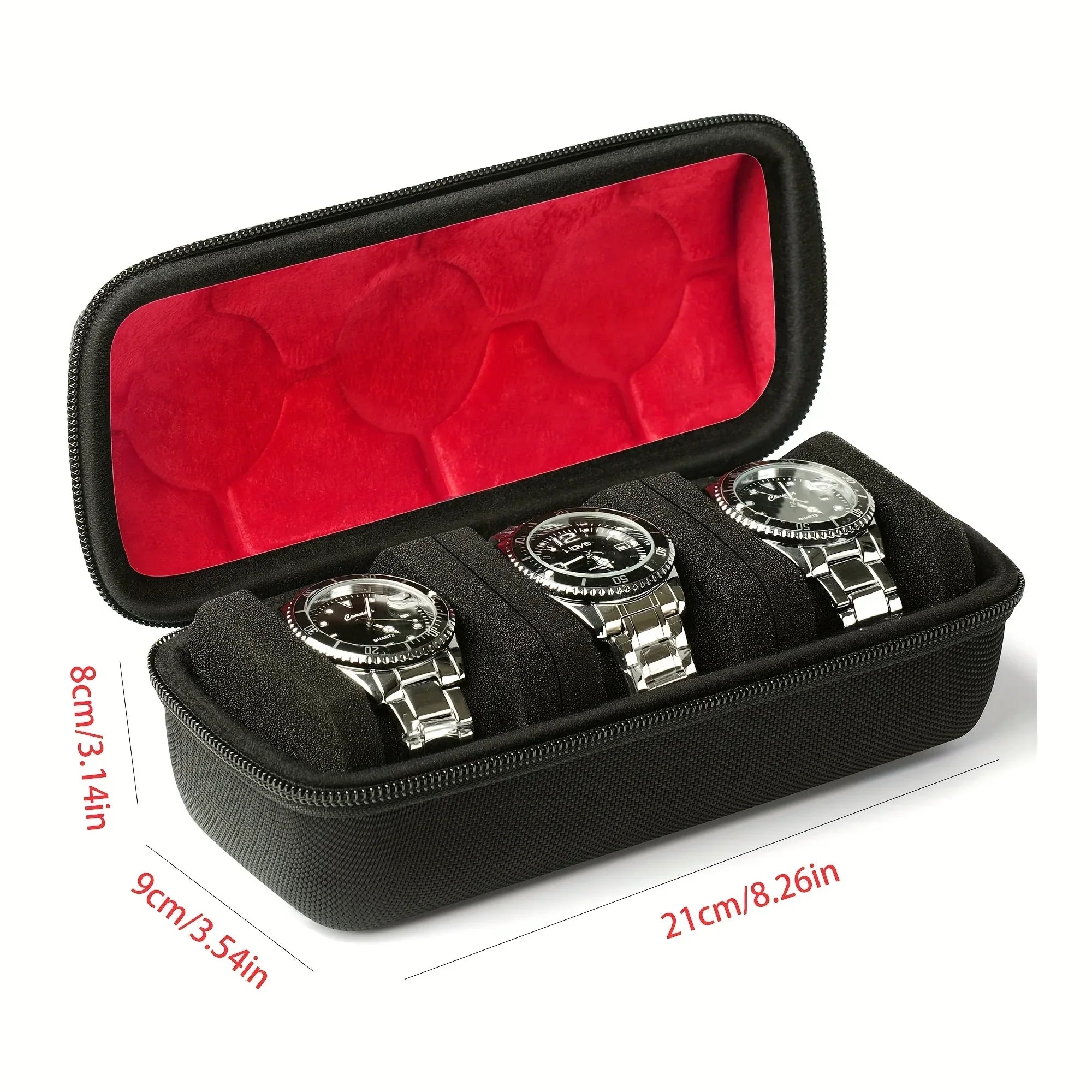 Étui Montre Cuir Rigide Voyage 1 à 10 Places