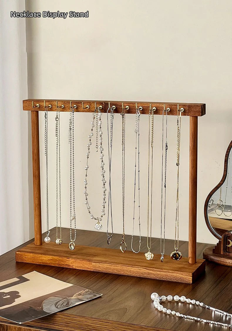 Presentoir Collier Bois Rustique