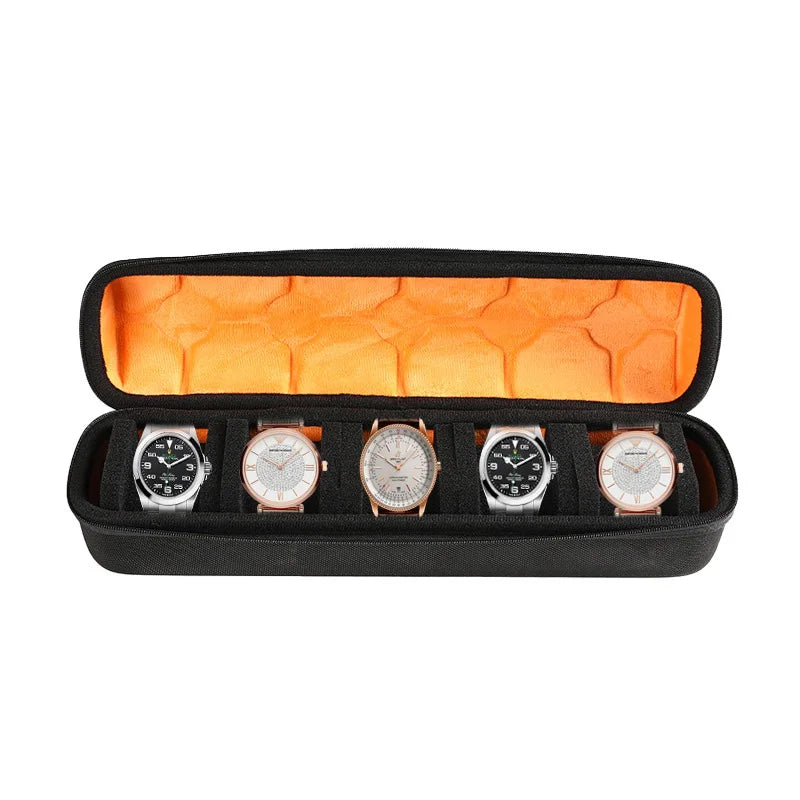 Boîte Montre Cuir Voyage Nylon Étanche