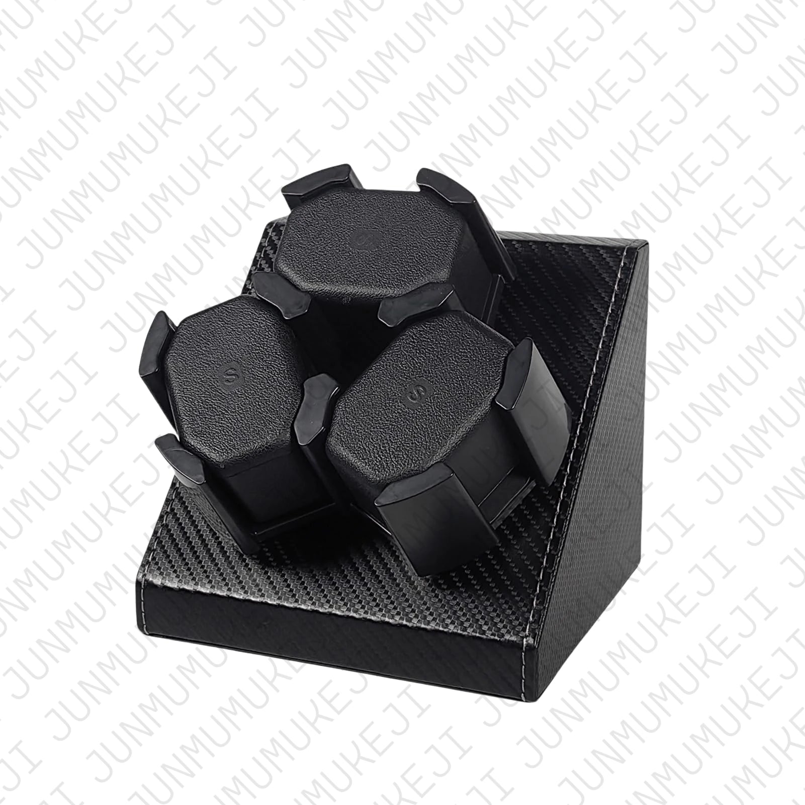 Coffre Fort Montre Bois LED Rotatif 1 6 Emplacements