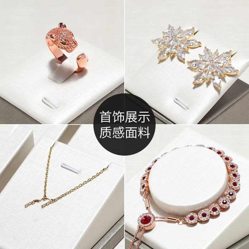Présentoir Bijoux Cuir Brossé Vitrine Comptoir