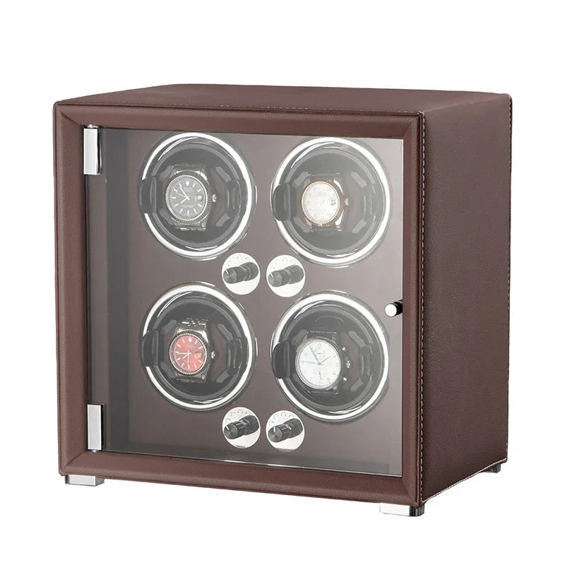 Coffre Fort Montre Cuir Remontoir Multi Emplacements